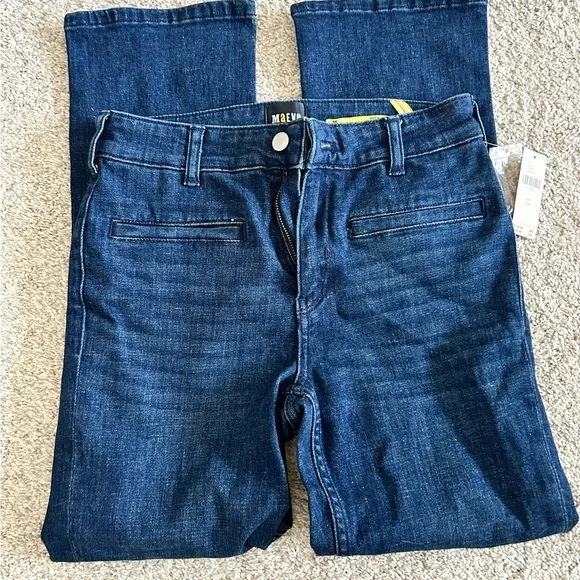 NWT Anthropologie Maeve straight leg cropped jeans - Picture 1 of 5